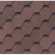 БИТУМНАЯ ЧЕРЕПИЦА SUPERGLASS HEX 27 DUAL BROWN ULTRA