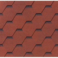 БИТУМНАЯ ЧЕРЕПИЦА SUPERGLASS HEX 20 TILE RED ULTRA