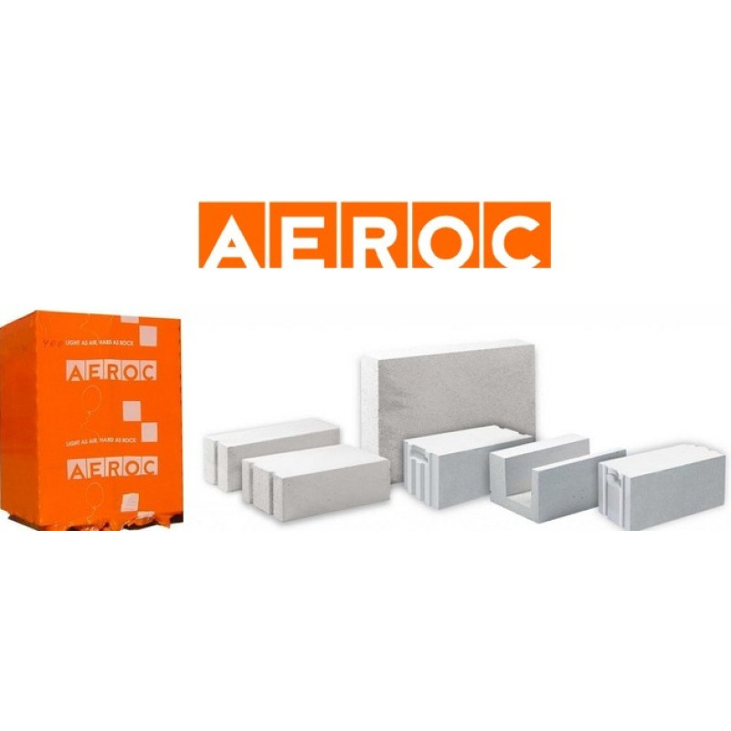 Газоблок AEROC D300 400x200x610 мм паз-гребінь, Обухів Газоблок AEROC D300 400x200x610 мм паз-гребінь, Обухів