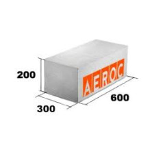 Газобетон Aeroc 300x200x610 мм D 500 гладкий, Березань