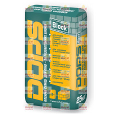 DOPS BLOCK -5 ЗИМА Клей для кладки газобетонних блоків 25кг