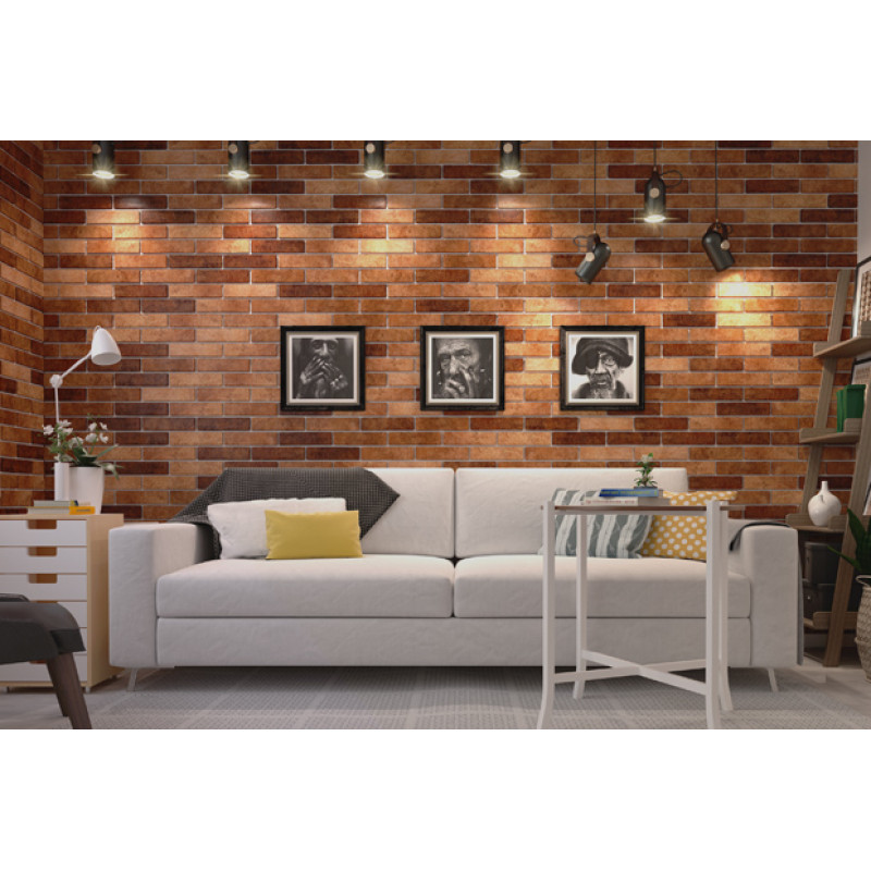 Плитка GOLDEN TILE BRICKSTYLE SEVEN TONES ПОМАРАНЧЕВИЙ 250x60x6 мм Плитка GOLDEN TILE BRICKSTYLE SEVEN TONES ПОМАРАНЧЕВИЙ 250x60x6 мм