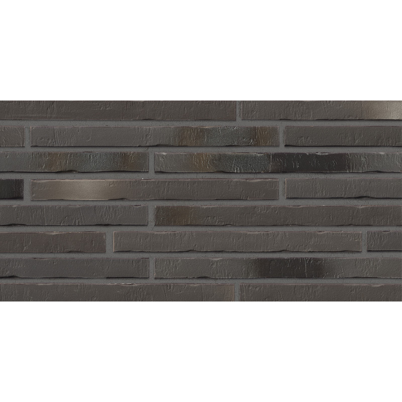 Клінкерна плитка STROEHER Riegel 50 колір 453 Silber-schwarz, 490x14x40 мм