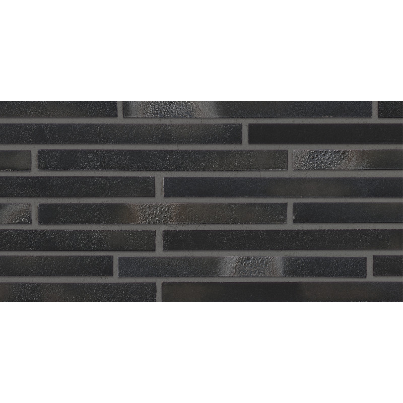 Клінкерна плитка STROEHER Riegel 50 колір 456 schwarz-blau, 490x14x40 мм